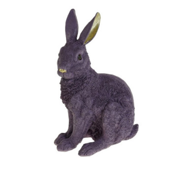 Lapin assis lilas Colourful Pâques