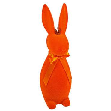 Lapin avec couronne orange Colourful Pâques