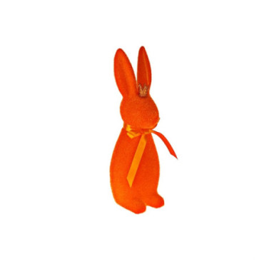 Lapin avec couronne orange Colourful Pâques
