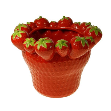 Cache-pot fraise rouge Tendance 2024