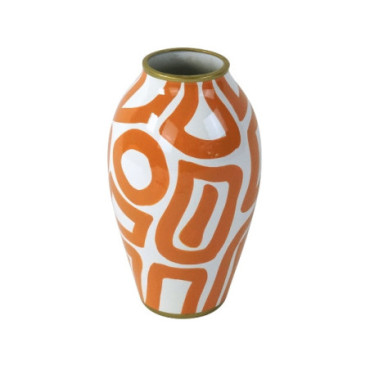 Vase Mandarino orange/blanc Vases