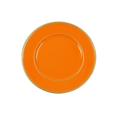 Assiette de présentation orange Vaisselles