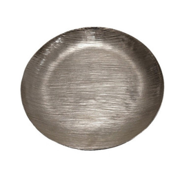 Plateau Argent aluminium d. 30 cm Vaisselles