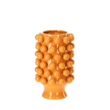 Vase Céramique de Décoration Grappa Orange Clair D24,5xH40cm