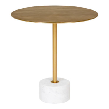Table d'appoint Lecco Laiton / Marbre