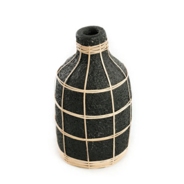Vase Whoopy - Noir Naturel - L