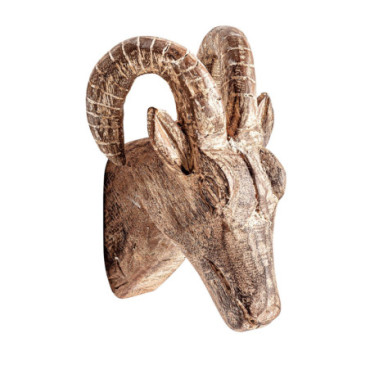 Figure Décorative Goat Marron 16x22cm