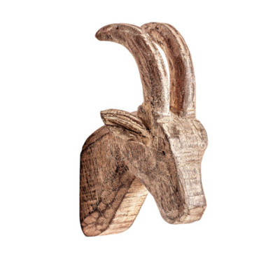 Figure Décorative Goat Marron 16x27cm