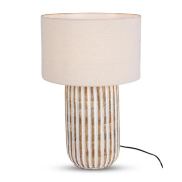 Lampe A Poser Bois Blanc Forest