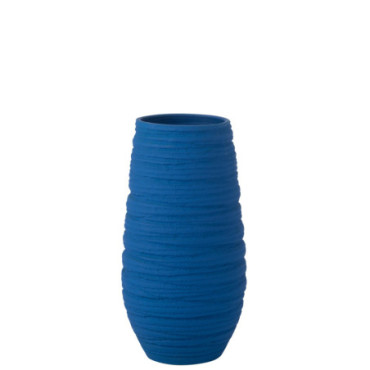 Vase Fiesta Ceramique Bleu Extra L