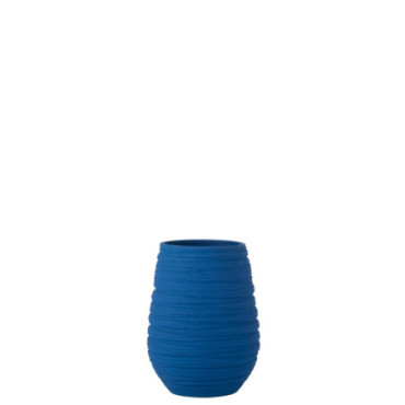 Vase Fiesta Ceramique Bleu M