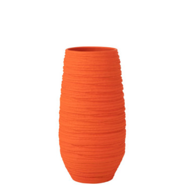 Vase Fiesta Ceramique Orange Extra L