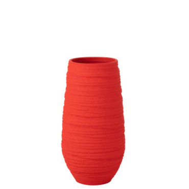 Vase Fiesta Ceramique Rouge Extra L