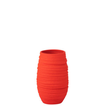 Vase Fiesta Ceramique Rouge L