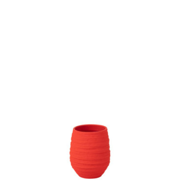 Vase Fiesta Ceramique Rouge S
