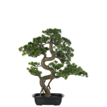 Bonsai Podocarpus Artificiel Vert L