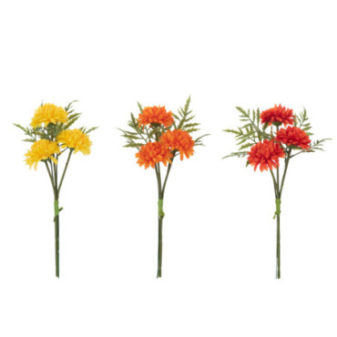 Chrysantheme Bouquet Artificiel Mix x3