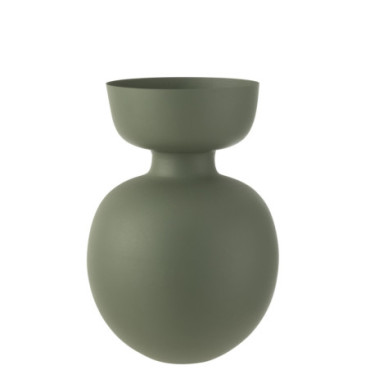 Vase Thibault Aluminium Vert L