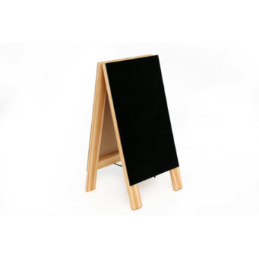 Tableau noir de chevalet de table sur pied avec cadre en A 31 cm