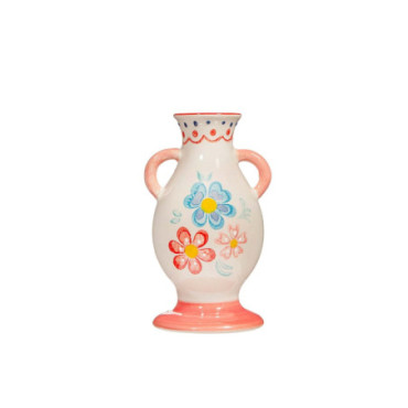 Petit vase floral folklorique