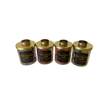 Bougies chauffe-plat parfumées multicolores paquet de 4