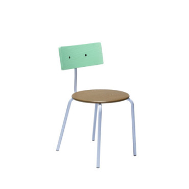 Chaises de salle à manger Marron / Vert / Violet Koi