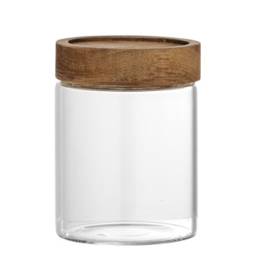 Pot Kauna avec couvercle transparent verre
