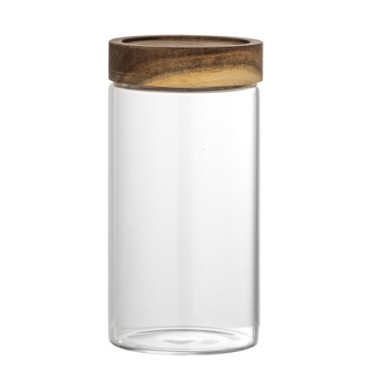 Pot Kauna avec couvercle transparent verre