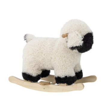 Jouet à bascule Dolly mouton blanc polyester