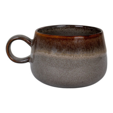 Mug céramique gris marron