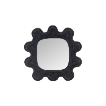 Cadre ethnic carré noir L17 P1,8 H16,5cm