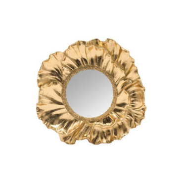 Miroir anémone doré L17 P2,7 H16,3cm