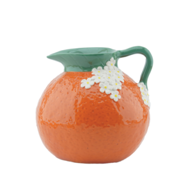 Pot orange L16,4 P15,5 H15,5cm