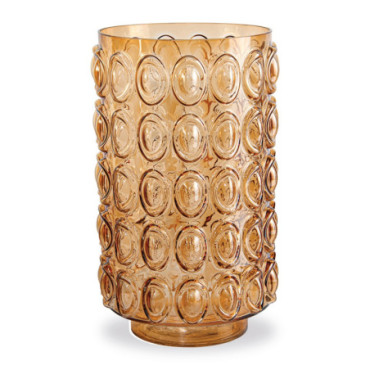 Vase bal marron Grand D18,5 H30cm