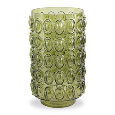 Vase bal vert Grand D18,5 H30cm