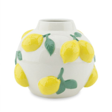 Vase boule citron D16,2 P13,2cm
