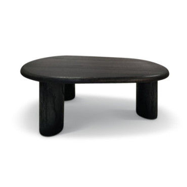 Table basse Eva noire L78 P49 H37cm
