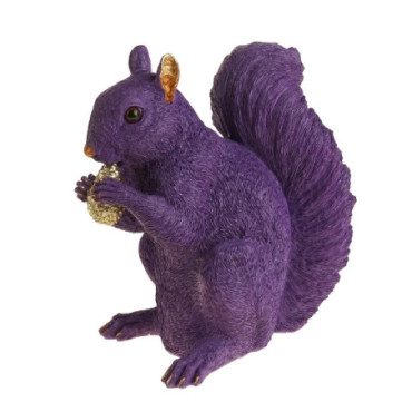 Figurine écureuil lilas