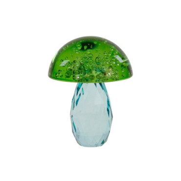 champignon décoratif bleu vert