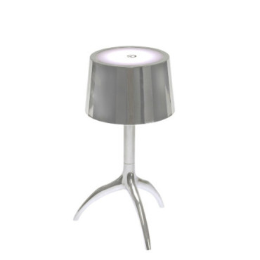 Lampe de table LED Corno argent
