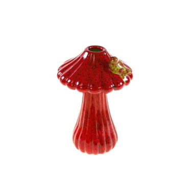 Vase champignon rouge