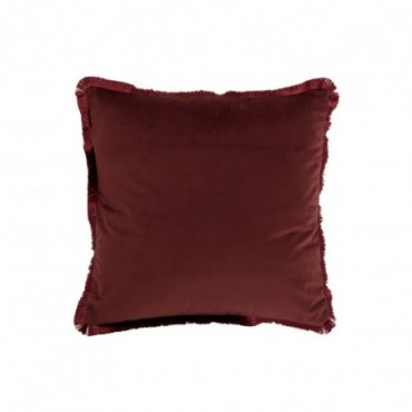 Coussin Alpha Carré Polyester Rouge