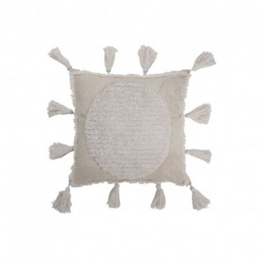 Coussin Floches Polyester Blanc