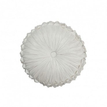 Coussin Viva Rond Polyester Blanc