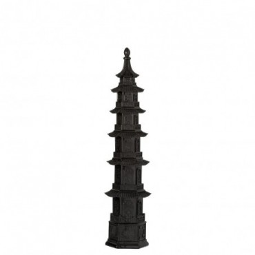 Temple Oriental Résine Noir M