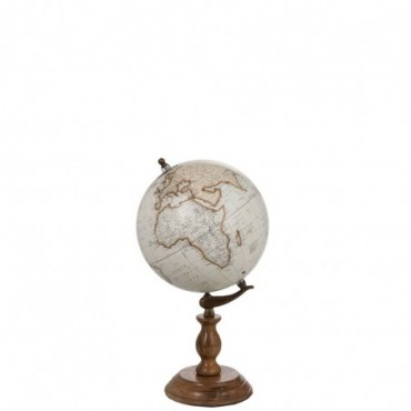Globe sur pied Bois Blanc M