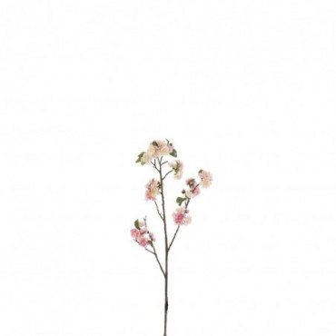 Branche En Fleur Plastique Rose-Marron S