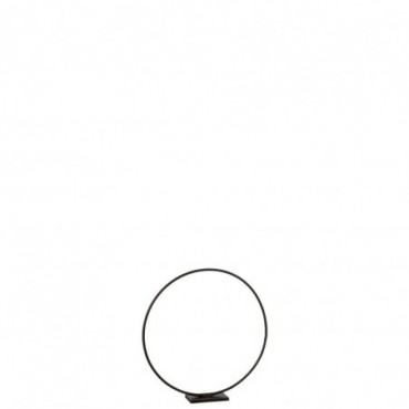 Cercle décoratif sur pied Métal Noir S
