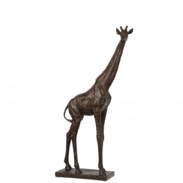Girafe Résine Marron S