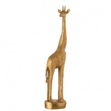Girafe Résine Or L
